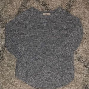 Grey knitted sweater